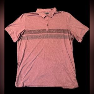 Travis Mathew - Heather Cardinal Polo - Like New - XL